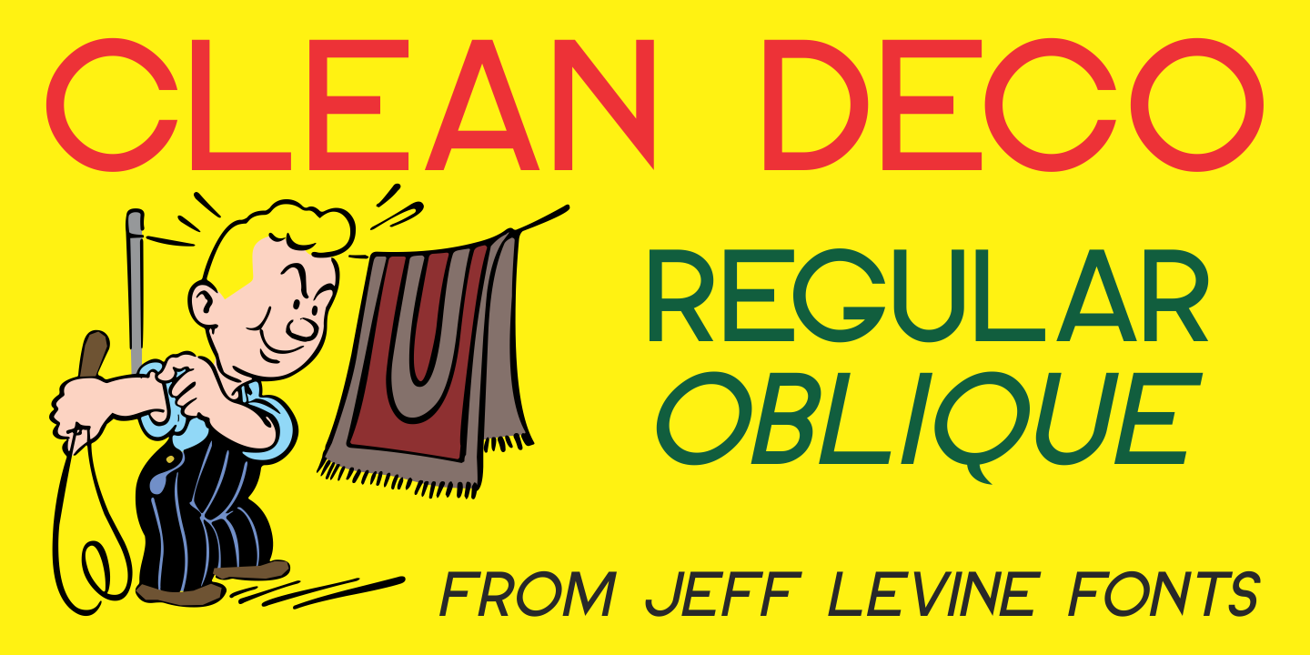 Пример шрифта Clean Deco JNL #1